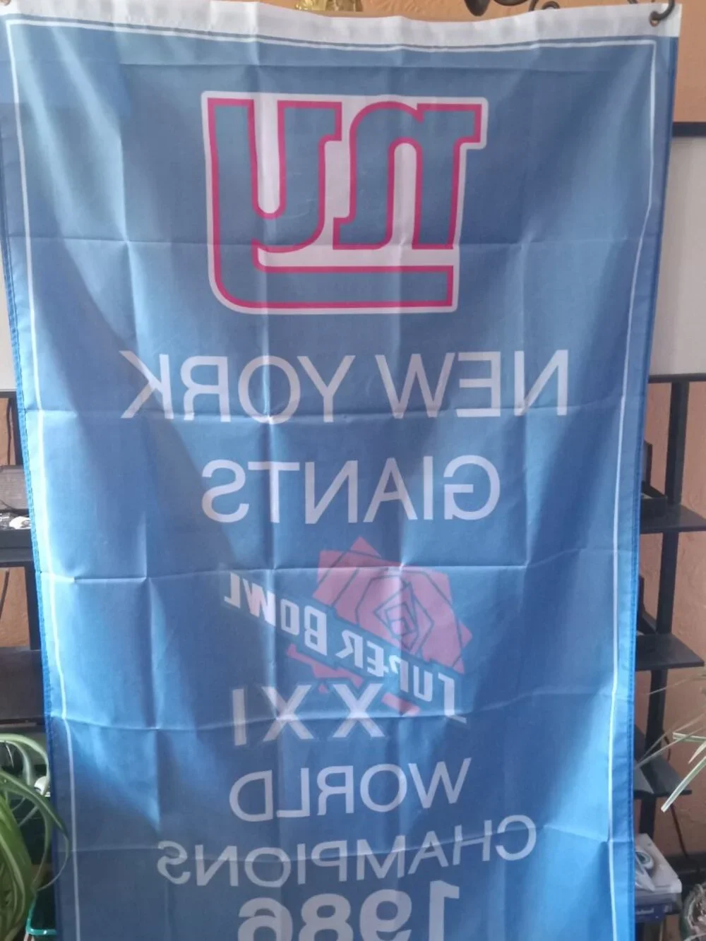 New York Giants 3x5 Flag Set of 4 Super Bowl Championship Banners NFL Bundle